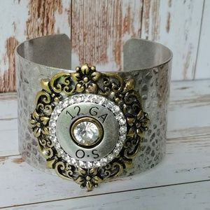 Chantilly Lace 12-gauge Shot Gun Shell Cuff Bracelet